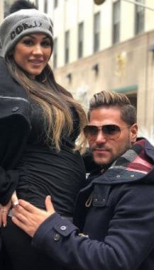Jen Harley with her then-boyfriend Ronnie Ortiz-Magro.